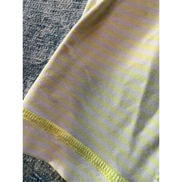 Lululemon Free To Be Tank Slope Stripe Polar Cream Clarity Yellow Size 4 - Picture 5 of 7